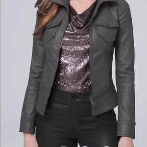 Black Coated jacket WHBM NWT Petite